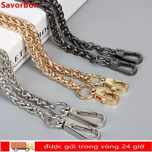 Dây đeo túi đeo vai SAVORBOX, Dây chuyền thay thế 60cm 120cm, Dây chuyền tay cầm túi xách bằng hợp kim loại