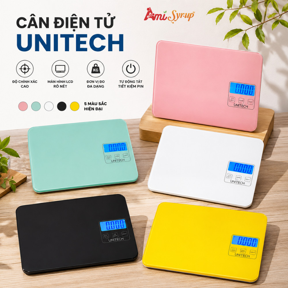 Cân điện tử Unitech, thiết kế hiện đại, độ chính xác cao, có bảo hành