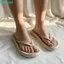 FUHUIOT 1 Cặp Dép Lật Thanh Lịch, Giày Gia Đình Cao Cấp PVC Mềm, Sandal Chống Trơn Trượt Dày Đàn Hồi Nữ Dép Màu Trơn Bé Gái