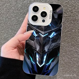 Ốp Điện Thoại Hoạt Hình Hoạt Hình Linh Hoạt Mỏng Mát Mecha Thích Hợp Cho iPhone 15promax 15 16 17 promax 16pro xr xs 11promax 11 12 13 14 Pro max 14plus Vỏ Bảo Vệ Chống Sốc