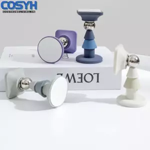<cosyh>Magnetic Door Stopper Magnetic Bead Design No Drill Installation For Home Use
