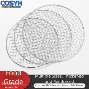 <cosyh>BBQ Grill Net Enhanced Heat Distribution Frying Pan Option For Camping