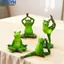 <cosyh>Resin Garden Yoga Amphibian Decor Sculpture for Outdoor Home Tabletop Decor