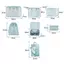 TRTR 7 Chiếc Kích Thước Lớn Du Lịch Tổ Chức Vali Di Động Tổ Chức Quần Áo Giày Túi Trang Điểm Hành Lý Tổ Chức Du Lịch Túi Bảo Quản VN