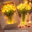 TRTR Cây Lấp Lánh Hoa Tulip 15 Chiếc Đèn LED Sống Động Cho Quyến Rũ Đám Cưới Ambiance VN