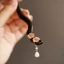 WHX-Sakura Mun Kẹp Tóc Đơn Giản Handmade Kẹp Tóc Sườn Xám Phụ Kiện Cuộn Kẹp Tóc Mun Màu Hồng Vỏ Kẹp Tóc Trung Quốc