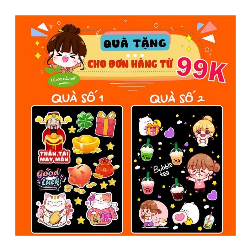 Decal trang trí quán nước xe đẩy hình TRÀ SỮA THÁI XANH,Sticker,dán tường, tủ, kính,in theo yc