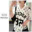 Milyfashion Casual Tất Cả Trận Đấu Nhanh Khô Phố Cổ Chữ v In Hình Ngắn Tay Chấm Bi Mùa Hè Phong Cách Mới AZJN