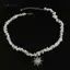 AqToCna Bohemian Không Đều Đính Hạt Choker Nelace 1 Chiếc Đá Tự Nhiên Mặt Dây Chuyền Mặt Trời Cho Lớp Thời Trang Mùa Hè AqToCna