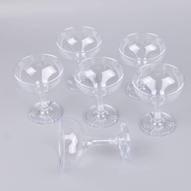CMinYP 6 Chiếc Acrylic Champagne Ly Tiệc Cô Dâu Tặng Tiệc Cưới Acrylic Cốc Rượu Trang Trí Đám Cưới Vinh Quang