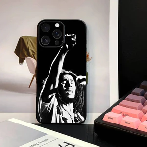 TP-2 Bob Marley Rasta Lion Ốp Lưng Điện Thoại IPhone 16 15 14 13 12 11 PRO MAX PLUS Mini TPU Mềm Đến Da Thân Thiện