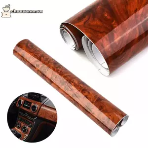 Cheenm Độ Bóng Cao Xe Hơi Stier Chống Thấm Nước Bên Trong Dính DIY Phim Hạt Gỗ Vinyl Decal Đa Năng Tự Động Nội Thất Phụ Kiện VN