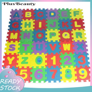 < Pluscloth > 36 Cái / bộ Trẻ Em Mới Lạ Bảng Chữ Cái Số EVA Bọt Xếp Hình Thảm Học Tập Đồ Chơi