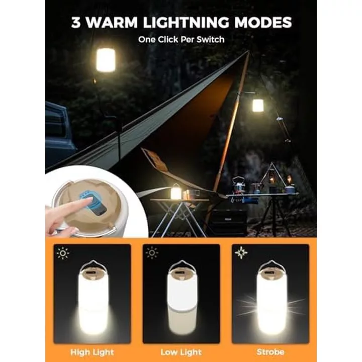 Đèn lồng cắm trại LED cá mập cười