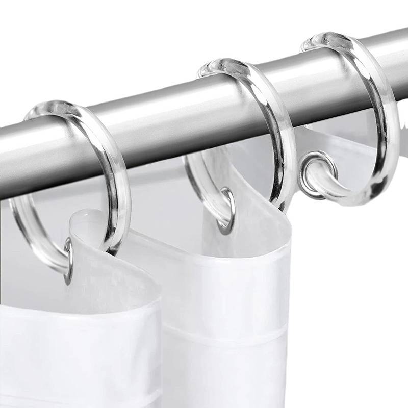 CMinYP bộ 12 vòng rèm mở tròn, kẹp rèm tắm cho rèm và thanh treo, Glory