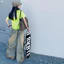 Quần Jean Rời Mùa Hè Bé Gái 2026 Phong Cách Mới Trẻ Em Rách Graffiti Thời Trang Quần Ống Rộng