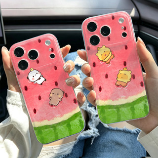 Ốp Điện Thoại Bể Bơi Dưa Hấu Cho IPhone 17 15 14 13 12 11 Promax, XR XS MAX 16PRO 16 Plus Ốp Silicon TPU Mềm Trong Suốt