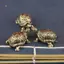 HFTOY Đồng Nguyên Chất Rùa Tượng Đồng Vintage Rùa Tượng Để Bàn Phong Thủy Trang Trí Thu Nhỏ Trà Cổ Đồ Thủ Công Thú Cưng Quà Tặng ~