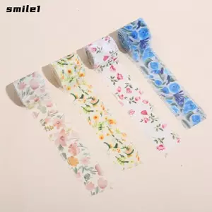 Ruy băng Satin SMILE, Ruy băng voan dài 1 / 3 cuộn 5m, Tiệc sinh ra 4cm viền mờ thủ công thủ công Ruy băng lụa DIY Trang trí