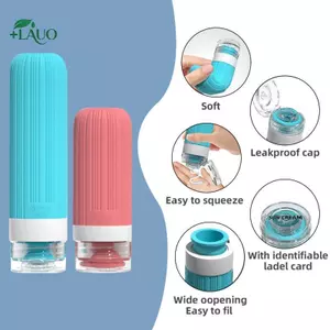 Springevenstar 4 Bộ Chai Du Lịch Silicon Chống Rò Rỉ Có Thể Đổ Lại Hộp Đựng Nước Cho Dầu Gội Sữa Tắm Tổ Chức Cho Sự Kiện Thể Thao Springevenstar