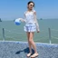 Đồ Bơi In Hình Bé Gái Mùa Hè 2026 Phong Cách Mới Trẻ Em Mỏng Dài Tay Top + Sling Đồ Bơi Ngọt Ngào