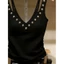 Thâm Quyến Nam Nữ Pháp Cổ Chữ V Thiết Kế Phù Hợp Với Áo Vest Sling Hot Girl Phong Cách Đen Top 5.26