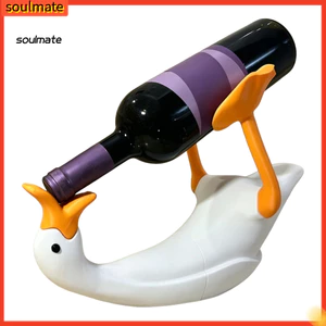 Linh hồn| Giá Đựng Rượu Ngỗng Giá Đựng Rượu Ngỗng Đựng Chai Rượu Vang 3d In Hình Vịt Trắng Giá Đựng Rượu Độc Đáo Ngộ nghĩnh Nhà Bếp Thanh Trang Trí Món Quà Hoàn Hảo Cho Những Người Yêu Rượu Phù Hợp Với