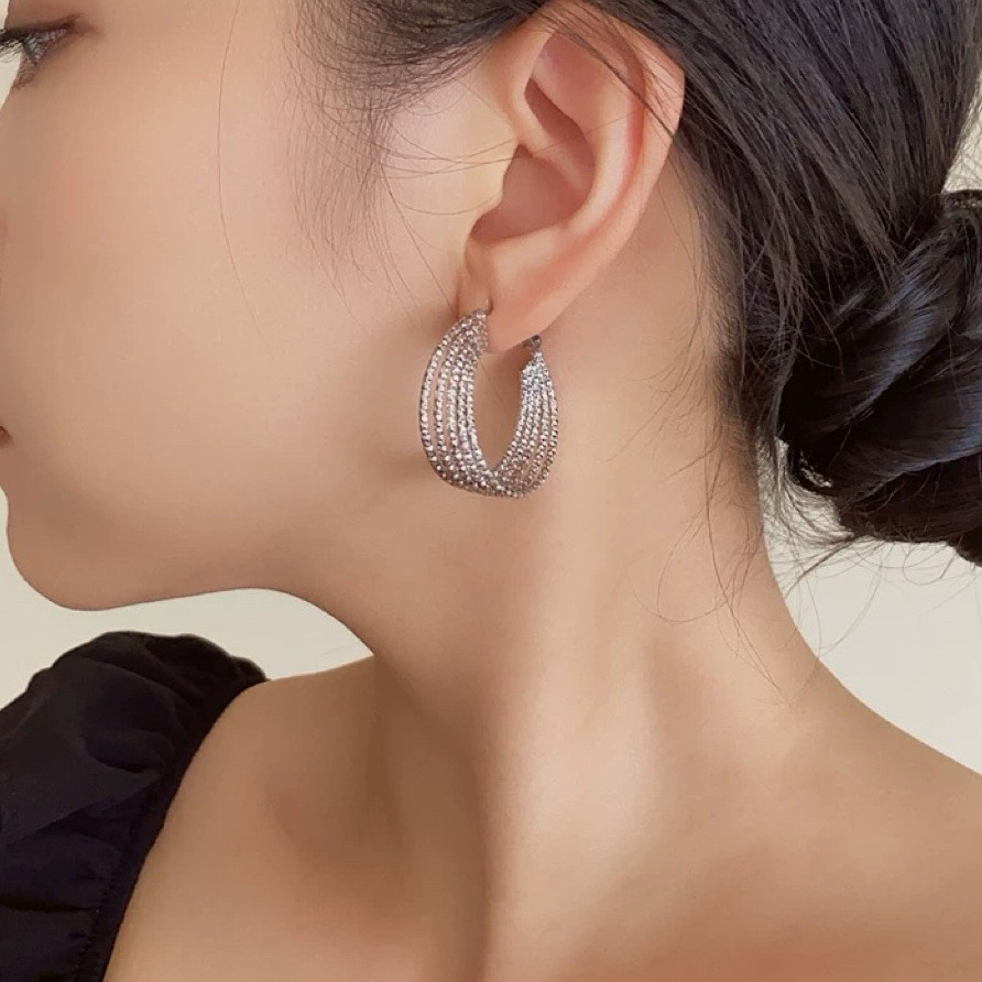 Bông tai hình học đa năng thời trang và hợp thời trang