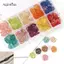 AqToCna 30 Chiếc Acrylic Hoa Hồng Nút Áo Sơ Mi Áo Len Nút May Phụ Kiện Thủ Công DIY AqToCna