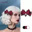 AqToCna Gothic Gothic Gothic Phong Cách Gothic Tóc Ruy Băng Nơ Kẹp Tóc Thời Trang Cho Bé Gái Mũ Đội Đầu Cao Cấp AqToCna
