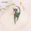 AqToCna Sáng Bóng Men Mèo Trâm Cài Cho Nữ Pha Lê Lấp Lánh Kim Cương Giả Động Vật Pin Trang Sức Thời Trang Cho Quà Tặng Hoặc Bộ Sưu Tập AqToCna
