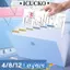 Thư mục tập tin ICUCKO A4, 4 / 8 / 12 Túi Organ lưu trữ phân loại, Giấy kiểm tra sáng tạo Lưu trữ hồ sơ chống nước PP Văn phòng trường học