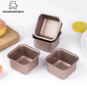 Tweeduj Bánh Mì Nướng Vuông Nhỏ Bánh Mì Chảo Nướng Bánh Thép Carbon Chống Dính Bánh Phô Mai Brownie Khuôn Nướng Bánh VN