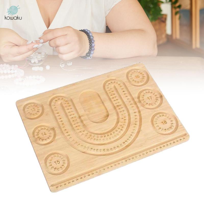 Bảng đo trang sức bằng gỗ cho sở thích, dây chuyền và vòng tay DIY