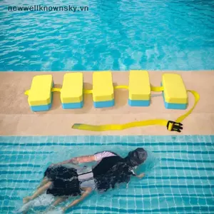 MỚI 1 Cái Có Thể Điều Chỉnh EVA Ban Bơi Ba Nổi Bọt Ban Phao Dây Thắt Lưng Người Lớn Trẻ Em Bơi Thiết Bị Huấn Luyện Nệm Không Khí SKY