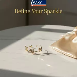 MAKY Bông Tai Bướm Zircon Đẹp Dành Cho Nữ Móc Tai Không Bánh Cho Sụn Để Nâng Cao Trang Phục Hàng Ngày Của Bạn VN