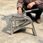 Máy cắt tỏi hai lưỡi đa chức năng Dễ sử dụng Máy cắt rễ tỏi Kim loại chắc chắn cho nông trại