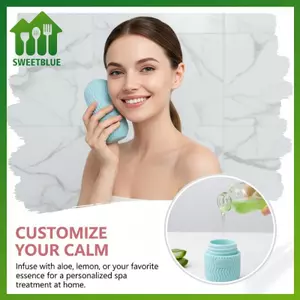 SWEET Silicone Ice Roller cho khuôn mặt Công cụ chăm sóc da tự nhiên với hiệu ứng Massage làm mát cho bọng mắt và điều trị da bó sát n