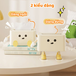 Hộp Đựng Giấy Ăn Hoạt Hình Để Bàn, Hộp Đựng Khăn Giấy Dễ Thương Trang Trí Phòng Khách, Bàn Học