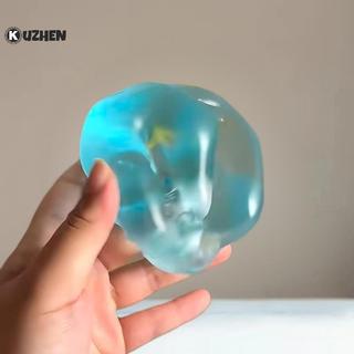 KUZHEN 1 Cái Chống Căng Thẳng Cảm Giác Fidgets Squishy Đồ Chơi Mềm Mô Phỏng Trong Suốt Màu Xanh Maltose Chậm Đàn Hồi Đồ Chơi NÓNG