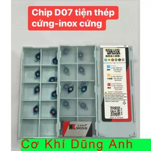 Chip D07 tiện ca bi bạc đạn sắt thép inox cứng qua nhiệt luyện hãng ĐÀI LOAN CHẤT LƯỢNG CAO
