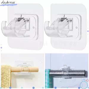DAYBREAK 2 Chiếc Rèm Thanh Móc Hộ Gia Đình Tổ Chức Nhà Bếp Giá Đỡ Móc Treo Cửa Mạnh Mẽ
