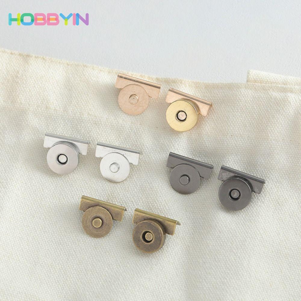 HOBBYIN Phụ kiện khóa túi HOBBYIN 5 cặp, Nút không may tự may 14 / 18mm, Ví đựng túi xách Ví thủ công DIY Khóa ẩn Chốt nút cho túi quần áo Giày