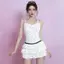 Phong cách mới Pure Desire Phong cách trắng chấm bi Váy một mảnh Đồ bơi nữ bảo thủ Sling Che thịt Sli