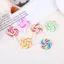 PNPIA- 10 Cái Màu Ngẫu Nhiên Đất Sét Mềm Mô Phỏng Lollipop Quyến Rũ Mặt Dây Chuyền Dành Cho Nữ Bé Gái DIY Nelace Bông Tai Phụ Kiện Trang Sức