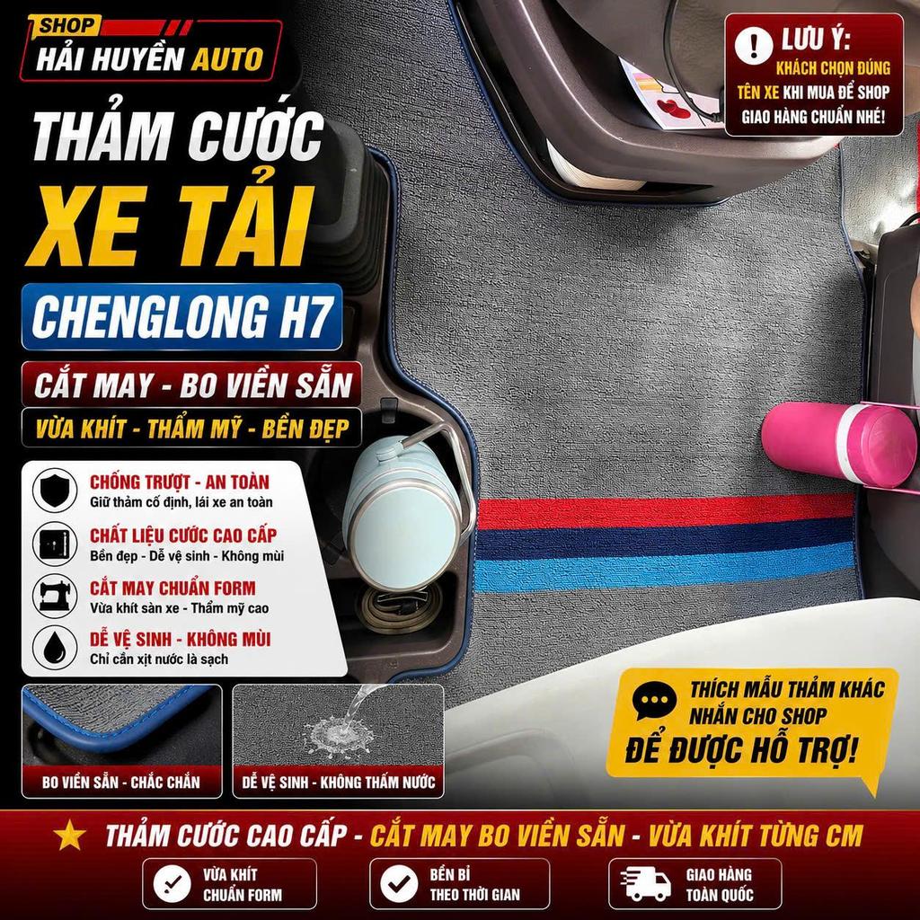 [ Chenglong H7 ] Thảm cước xe Chenglong H7 đủ 3 tấm cắt may chuẩn form xe chống trơn chống trượt chống thấm nước