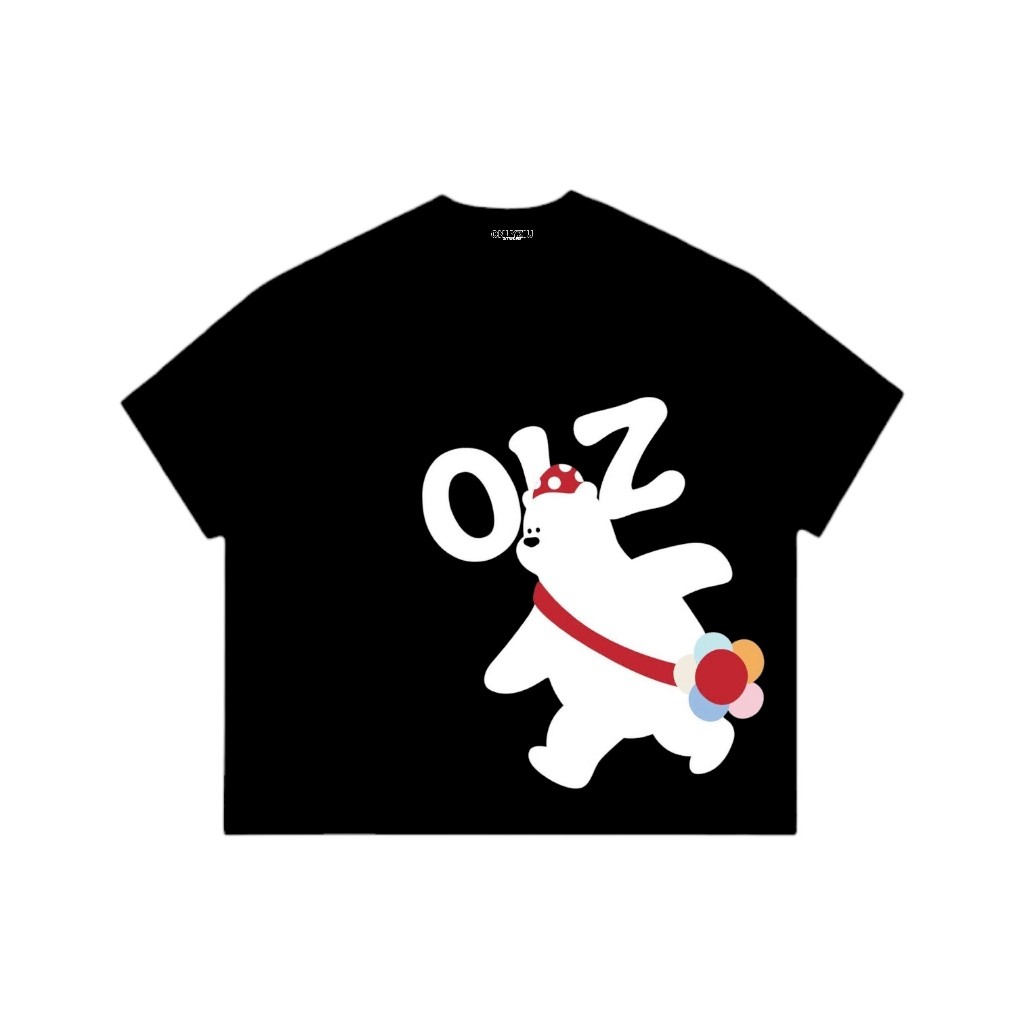 （Giao hàng 24h）Angela Áo Thun Boxy Tay Ngắn Local Brand Form Rộng 220gsm "BEAR" Cotton Áo Phông Form Rộng Nữ Kiểu Đẹp