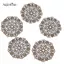 AqToCna 50 Chiếc Đồng Filigree Hoa Kết Nối Thủ Công DIY Trang Sức Làm Phụ Kiện AqToCna