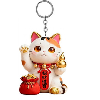 Móc khoá Mèo thần tài , may mắn