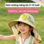 Nón Chống Nắng Cho Bé, Rộng Vành Kèm Còi Bảo Hộ Từ 3-12 Tuổi- Loại đẹp